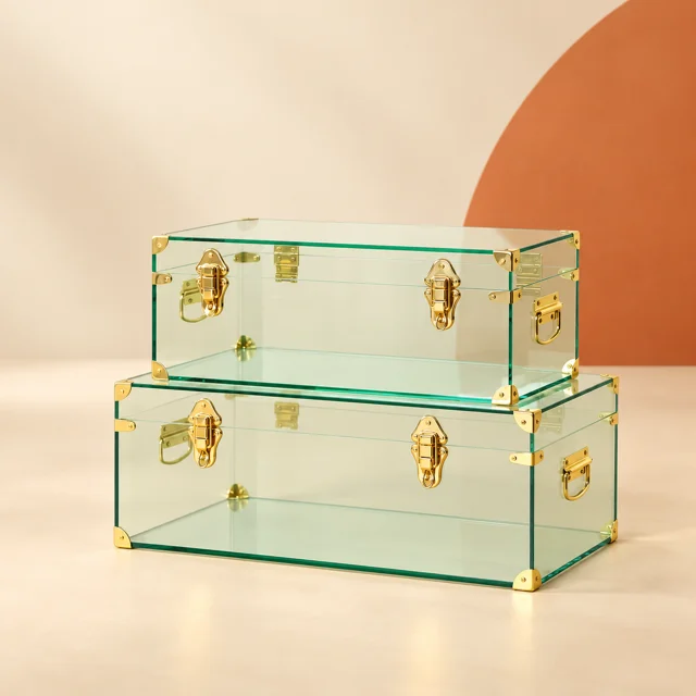 Acrylic Storage Chests — styled product visualisation