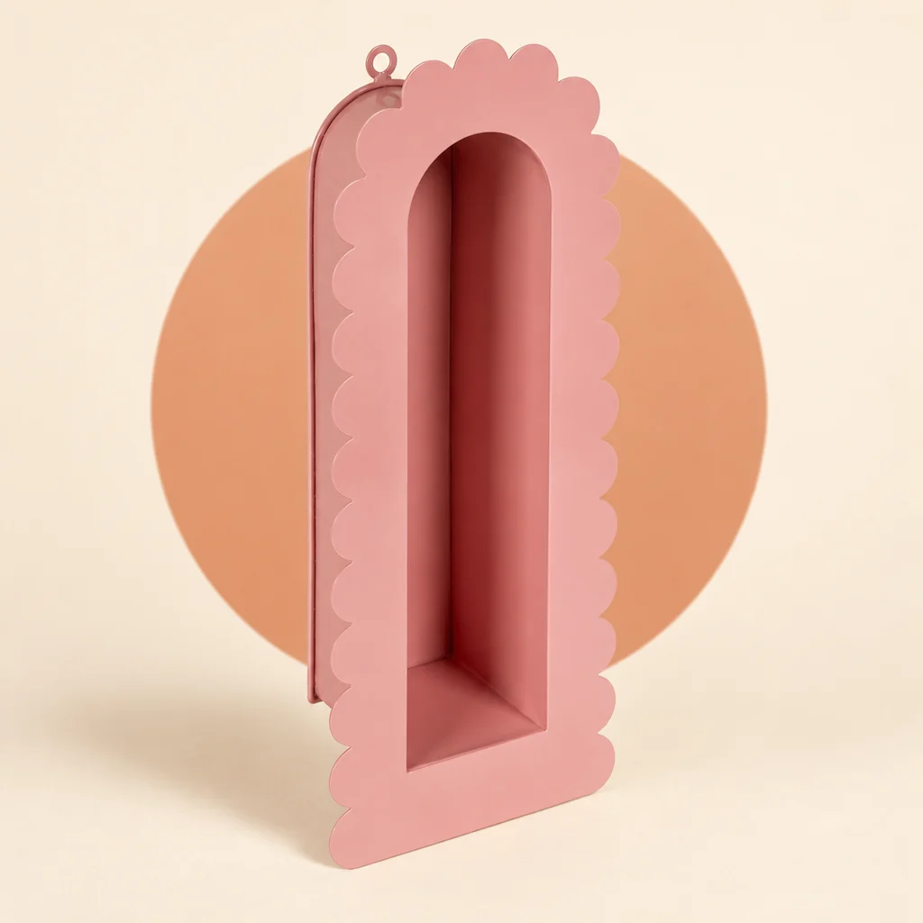 Creative Co-Op Metal Wall Shelf — styled product visualisation