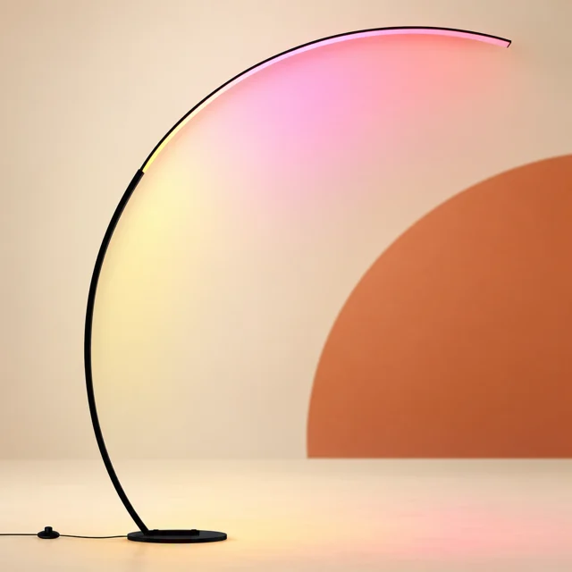 Curve Floor Lamp — styled product visualisation