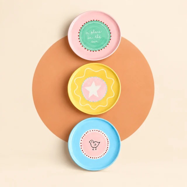 Laetitia Rouget Place in the Sun Plates (Set of 3) — styled product visualisation