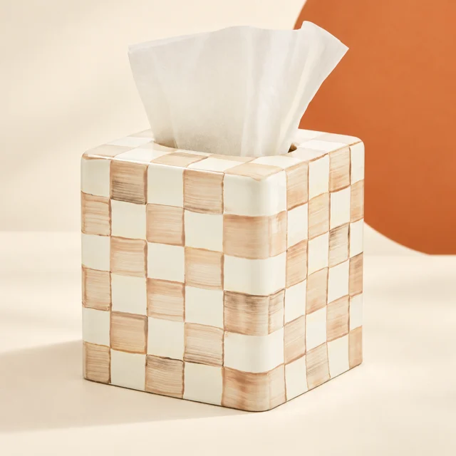 Mackenzie-Childs Boutique Square Tissue-Box Cover — styled product visualisation