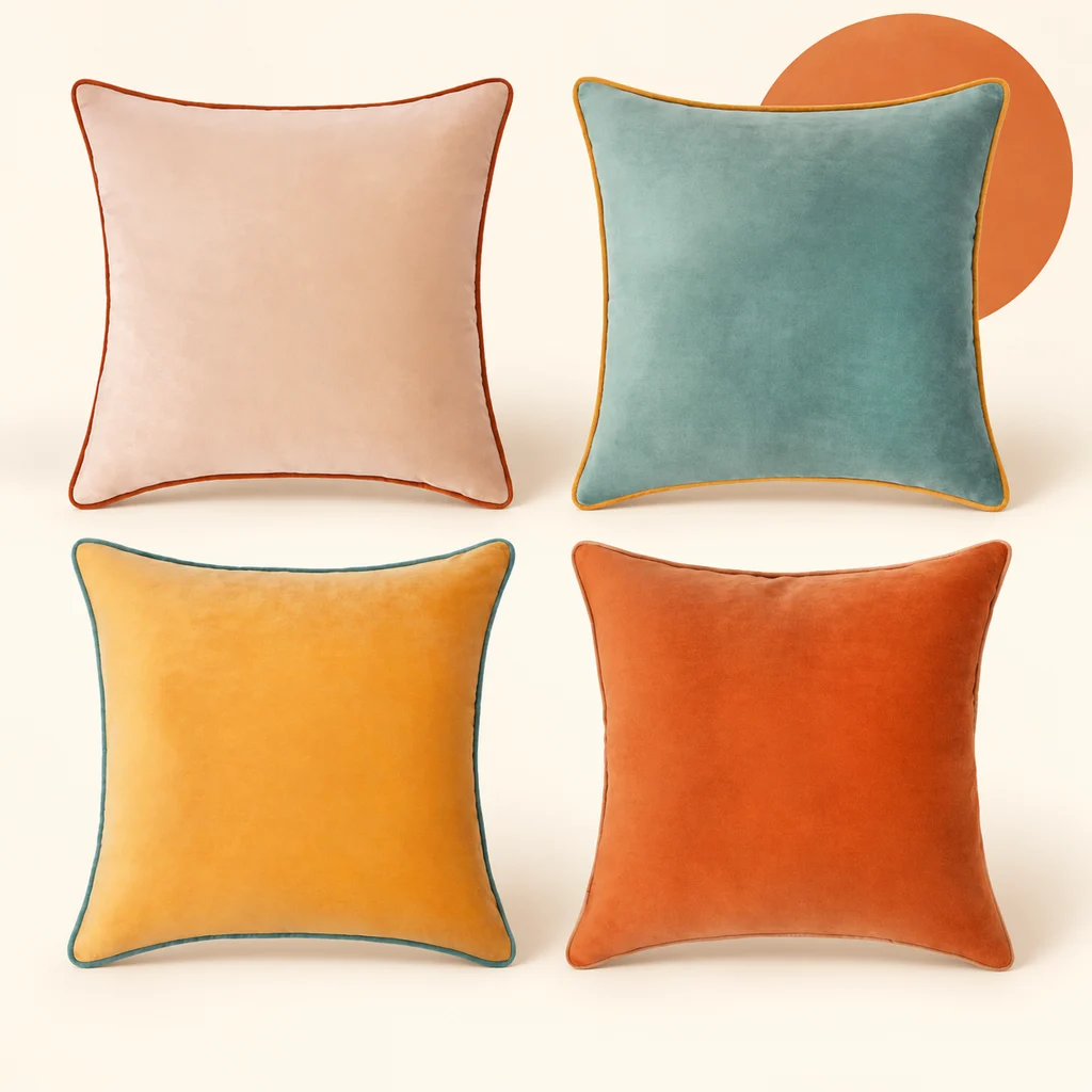 Monday Moose Decorative Throw Pillow Covers (Set of 4) — styled product visualisation