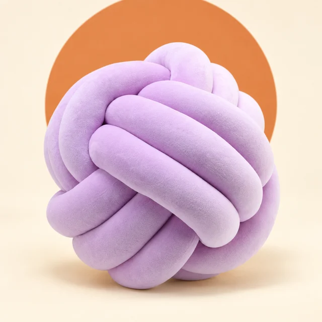 Petrella Knot Pillow — styled product visualisation