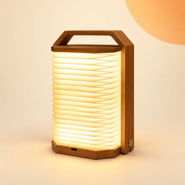 Rechargeable Folding Paper Lantern — styled product visualisation
