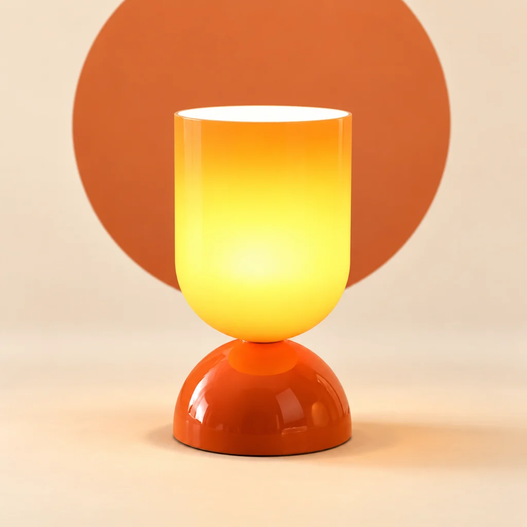 Retro Table Lamp — styled product visualisation