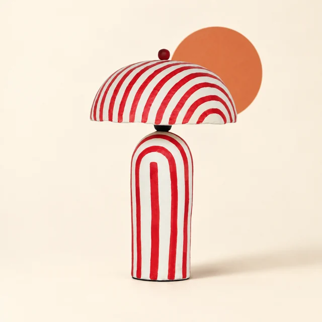 Tov Furniture Maiori Papier Mache Table Lamp — styled product visualisation