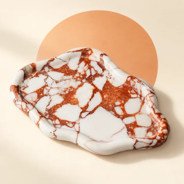 Worhe Marble Vanity Tray — styled product visualisation